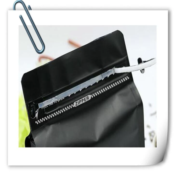 Smell proof aluminum foil zip lock bag/coffee bag with valve